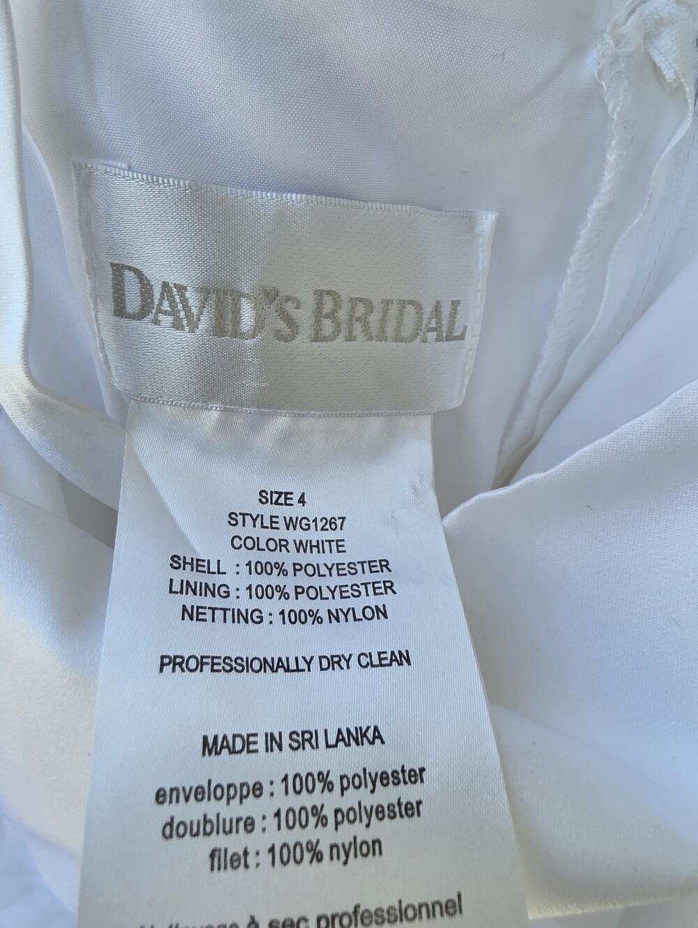 David's Bridal Flower Girl Dress In Size 4 - Picture 6 of 9